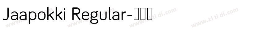 Jaapokki Regular字体转换